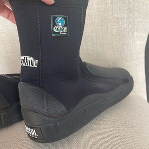 Black Diving Boots
